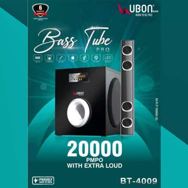 Ubon Bass Tube Pro BT 4009 Extra Loud Sound Effect with Extra bass