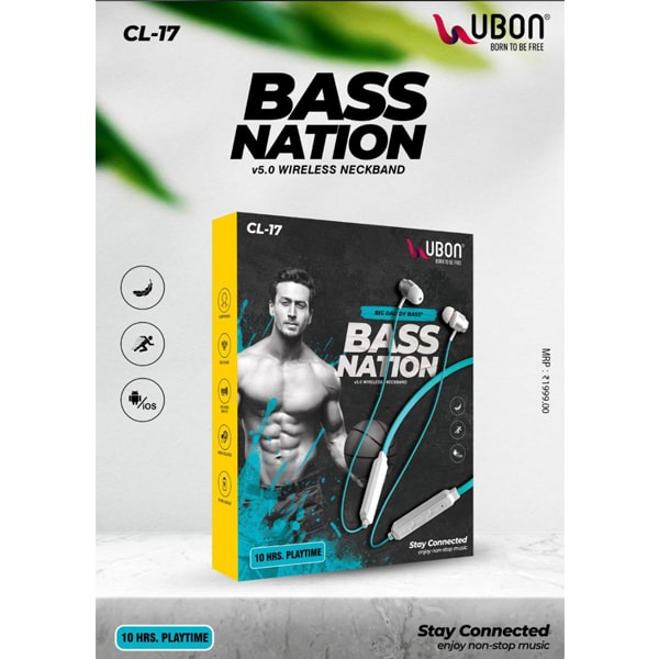 Ubon CL 17 Bass Nation Wireless Neckband